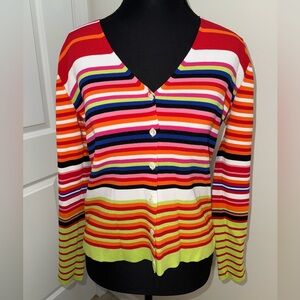 Cyrus multi-colored button-up top